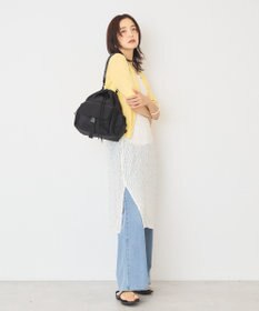AMERICAN HOLIC 配色フリルレイヤードカーディガン