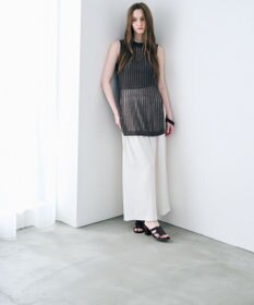 uncrave リネンライクツイル ワイドパンツ