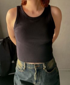 WEGO 【カップ付きインナー/SMサイズ展開】なちゅ盛れカップインアメスリタンク