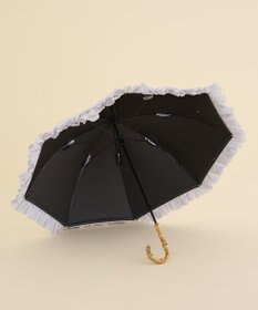 Maison de FLEUR 《晴雨兼用》遮光&UV CUT フリル傘