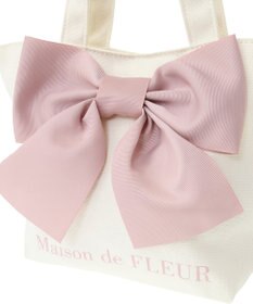 Maison de FLEUR EC限定 リボンキャンバストートバッグ
