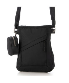 UNBILLION カシュカシュ cachecache / ミニポーチ付きギャザーショルダーナイロンバッグ