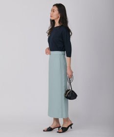 ICB 【WEB限定カラーあり・洗える】 FluidBackSatin スカート