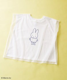 Green Parks ｍｉｆｆｙ／チュールドッキングプリントＴシャツ