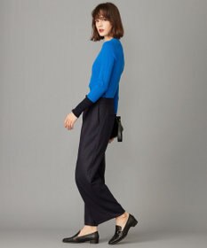 ICB 【洗える】 ウォッシャブルウールジャージー ワイドパンツ