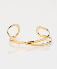Phoebe 【金属アレルギー対応】ツインカレントカフバングル　ゴールド/ニッケルフリー