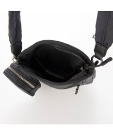 UNBILLION カシュカシュ cachecache / ミニポーチ付きギャザーショルダーナイロンバッグ