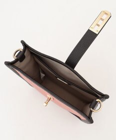 LA BAGAGERIE スクエアレザーミニショルダーバッグ