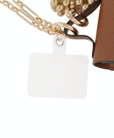 earth music&ecology マイクロミニバッグメタルハートチェーンチャーム