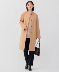 23区 【CLASSY.1月号掲載】ウールミルドストレッチ テーパードパンツ