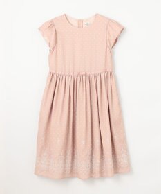 組曲 KIDS 【150-170㎝】ドットシフォン ワンピース