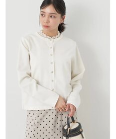 earth music&ecology パールスナップボタンカーディガン