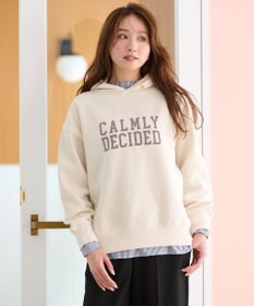 ANY 【洗濯機可能/サスティナブル】ロゴ裏起毛パーカー