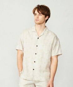 JOSEPH ABBOUD MOUNTAIN 【SPACE／UNISEX】ソアロンリネンジャガード シャツ