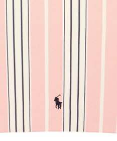 MOONBAT POLO RALPH LAUREN(ポロ ラルフローレン) 折りたたみ傘 ソフトストライプ ポロポニー ワンポイント