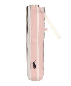 MOONBAT POLO RALPH LAUREN(ポロ ラルフローレン) 折りたたみ傘 ソフトストライプ ポロポニー ワンポイント