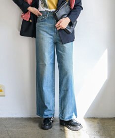 caqu スッキリ足長効果 ハイライズバギーシルエットデニム