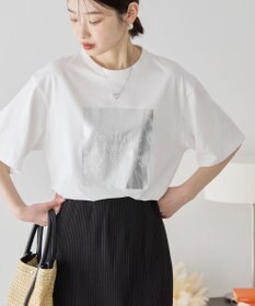 AMERICAN HOLIC ボックスロゴ箔プリントＴシャツ