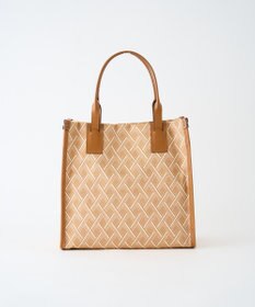 MIYABIYA LAQUOH クロス柄ジャガードトートバッグ S