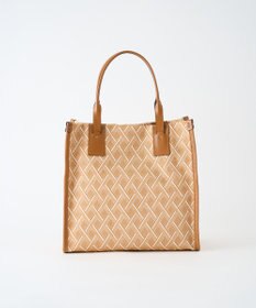 MIYABIYA LAQUOH クロス柄ジャガードトートバッグ S