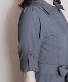 Tiaclasse 【洗える】シャツワンピース