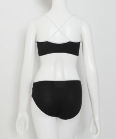 WEGO 【ブラトップ＆ショーツセット】Liliane　Ciel　フェザーラメ