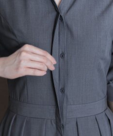 Tiaclasse 【洗える】シャツワンピース