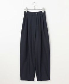 #Newans 【洗える】スラントフロントコクーンパンツ