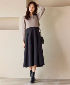 Feroux 襟付きドッキング ワンピース