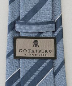 GOTAIRIKU  GOTAIRIKU別注【日本製】シルク ネクタイ_レジメンタル柄
