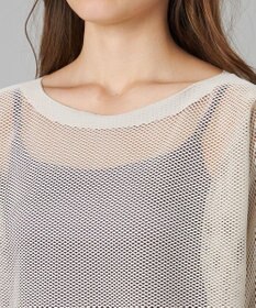 Chacott Chacott BALANCE【ノーソイングニット】７分袖メッシュニットＴシャツ