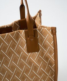 MIYABIYA LAQUOH クロス柄ジャガードトートバッグ S