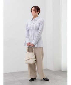 Te chichi 【雑誌掲載アイテム】ダブルクロスイージーワイドパンツ