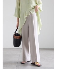 Te chichi 【雑誌掲載アイテム】ダブルクロスイージーワイドパンツ