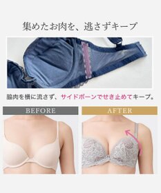 BRADELIS New York 【BRADELIS New York/ 育乳補整ブラ・STEP2 寄せる】ナオミステップ2ブラ25A1 補正下着 ブラジャー 谷間メイク