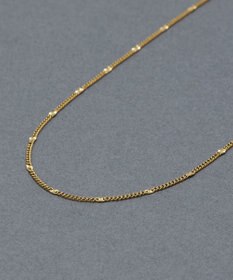 Phoebe 〈金属アレルギー対応〉ポイントチェーンステーションネックレス/ゴールド