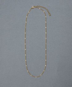 Phoebe 〈金属アレルギー対応〉ポイントチェーンステーションネックレス/ゴールド