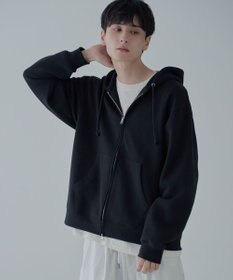 WEGO 【ユニセックス着用ITEM/SMLサイズ展開】リラックスフィットダブルZIPパーカー