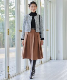 Tiaclasse 【洗える】スパンコールハイネックリブニットトップス