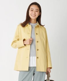 撥水加工 80 2 Pimaコットンツイル ショート ステンカラー コート J Press Ladies ファッション通販 公式通販 オンワード クローゼット