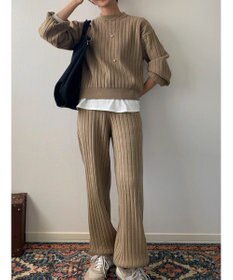 Green Parks リブニットパンツ