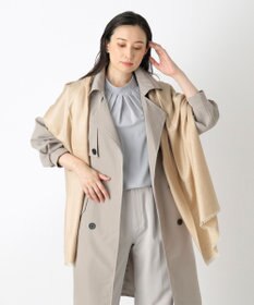 MOONBAT FURLA シルクカシミヤ無地ストール/幅55cm/UV/洗える