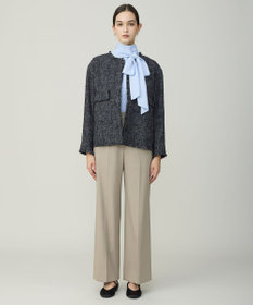 ICB L セルロースシルクビエラ ボウタイ付きブラウス