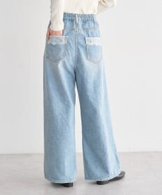 earth music&ecology ポケットレースデニムパンツ