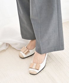 Pointer 日本製 リボンラウンドトゥパンプス