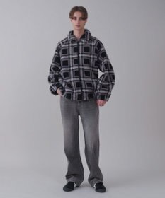 WEGO 【ユニセックス着用ITEM】ボアチェックブルゾン