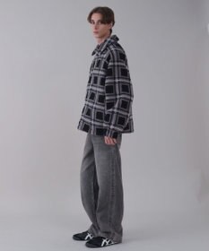 WEGO 【ユニセックス着用ITEM】ボアチェックブルゾン