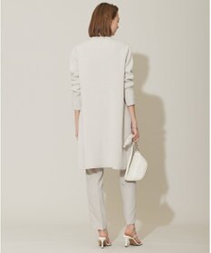 ICB 【洗える】コットンアセテートスムース ロングニットアウター