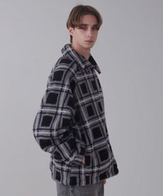 WEGO 【ユニセックス着用ITEM】ボアチェックブルゾン
