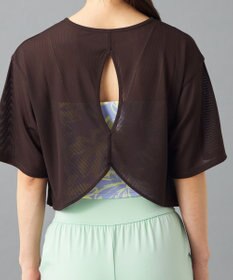 Chacott Chacott BALANCE シアーリブバックシャンTシャツ